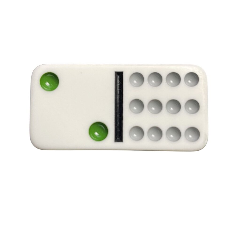 Double Twelve Dominoes Replacement Tile 2 12 Color Dot mq